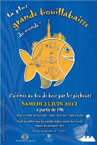 affiche bouillabaisse 2012 - Prud'homie des pêcheurs de Sanary